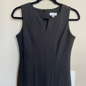 Calvin Klein Black Midi Dress,‎ Sleeveless, Size 6P